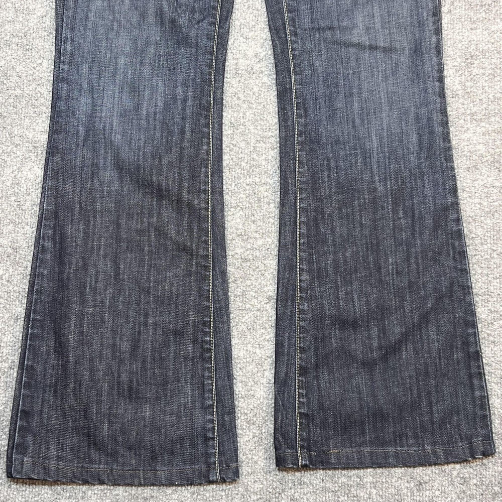 David Kahn Jeans Womens 28 Blue Dark Wash Mid Rise Flare Stretch Denim USA - Picture 3 of 15